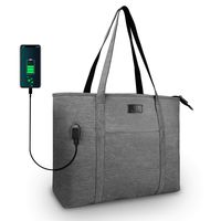 Laptop Tote Bag Large Work Bag Teacher Purse Fits 15 Inch Laptop USB Port
