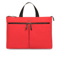 Knomo Luggage Women's Copenhagen Slim Lightweight Briefcase 14", Poppy Red, One Size