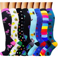 Compression Socks (8 Pairs) for Women & Men 15-20mmHg - Best Medical,Running,Nursing,Hiking,Recovery & Flight Socks (S/M (US Women 6-10 / US Men 6-9), A - Color 21)