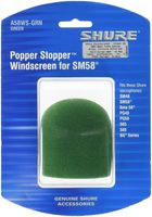 Shure A58WS-GRN Foam Windscreen for All Shure Ball Type Microphones, Green