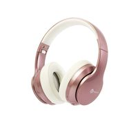 PowerLocus Bluetooth Headphones Over Ear, Wireless Headphones, Super Bass Hi-Fi Stereo Sound, 20Hrs Battery Life, Soft Earmuffs, Headphones with Mic, Voice Assistant for Phones,Tablets,PC - Rose Gold