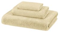 AmazonBasics 3 Piece Cotton Quick-Dry Bath Towel Set - Linen