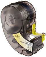 Brady XC-500-595-BL-WT IDXPERT & LABXPERT Labels  B-595 Indoor/Outdoor Vinyl Film White on Blue, Printable Area: 19.000" W x 0.500" H 1 roll (30ft.)/Cartridge