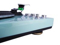 TechPlay TCP4530 Analog Turntable with Built-in Phono Pre-Amplifier, by-Pass Selecter, Auto-Return, Aluminum Platter and Direct PC Link, with Audio-Technica's AT95E Cartridge, Turquoise