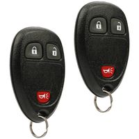 Key Fob Keyless Entry Remote fits Chevy Silverado Traverse Avalanche Equinox Express / GMC Acadia Savana Sierra / Pontiac Torrent / Saturn Vue Outlook (15913420), Set of 2
