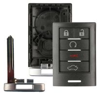 Discount Keyless Replacement Shell Case and Button Pad with Emergency Key Insert Compatible with M3N5WY7777A