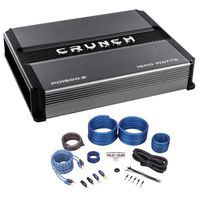 Crunch PD1500.2 1500w 2-Channel Pro Power Car Stereo Amplifier Class AB+Amp Kit