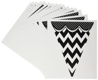 Teacher Created Resources Big, Bold Black and White Pennants