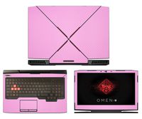 Decalrus - Protective Decal for HP Omen 15-CE011DX (15.6" Screen) Laptop Pink Carbon Fiber Skin case Cover wrap CFhpOmen15_ce011dxPink
