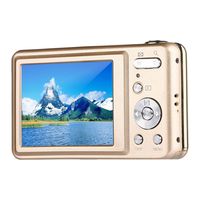 Webat V600 2.7 Inch TFT Digital Camera 15MP 1280 X 720 HD Video and 5 X Optical Zoom Lithium Battery Anti-shake Smile Capture Digital Camera - Gold