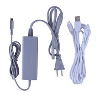 AUSTOR Charger Kit for Wii U Gamepad - Supply AC Adapter Charging Cable with Charger Cord for Nintendo Wii U Gamepad