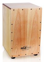 Pyle String Cajon - Wooden Percussion Box, with Internal Guitar Strings, Full Size