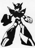 MEGAMAN VIDEO GAME ROCKMAN X VINYL STICKERS SYMBOL 5.5" DECORATIVE DIE CUT DECAL FOR CARS TABLETS LAPTOPS SKATEBOARD - BLACK