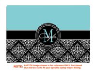 decalrus - Protective Decal for The Acer Convertible ChromeBook 11 R11- CB5-132T / R11-C738T (11.6" Screen) Laptop with Customized Monogram ACchromebookR11-Monogram3