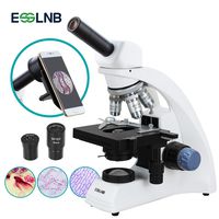 ESSLNB Biological Microscope with Phone Adapter 40X-2000X Compound Monocular Microscope NA1.25 Abbe Condenser