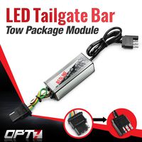 OPT7 Redline Triple LED Tailgate Bar Rear Sensor Tow Assist 4-Pin Module - for Pick up Trucks with Back-up Reverse Camera or Trailer Tow Assist Package