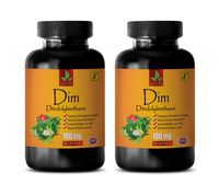 Estrogen Free Menopause Relief - DIINDOLYLMETHANE DIM 100MG - Proprietary Absorption Complex - dim Supplements for Men - 2 Bottles 180 Capsules