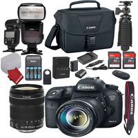 Canon EOS 7D Mark II DSLR Camera Bundle with Canon EF-S 18-135mm f/3.5-5.6 IS STM Lens + AF TTL Power ZOOM Flash + Canon Camera Bag + Accessory Kit (21) Items