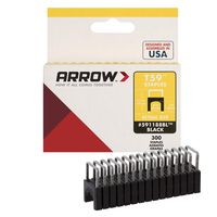 Arrow Fastener 591188BLSS Genuine T59 Stainless Black 1/4-Inch by 5/16-Inch Staples, 300-Pack