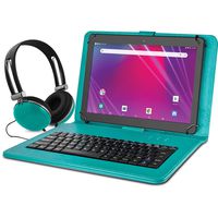 Ematic 10.1" EGQ239BD 16GB Tablet Bundle (Wi-Fi, Teal)