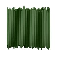 Disposable Plastic Coffee Stirrer Straw - 5 Inch Sip Stir Stick (Green, 1000)