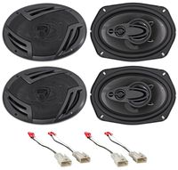 Rockville 6x9" Front+Rear Factory Speaker Replacement For 2002-2006 Toyota Camry