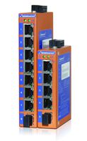 HENRICH 8 Copper Ports Industrial Ethernet Switch, Unmanaged, Wide Temperature (-40-75C), Redundant Power Inputs, Class 1 Div 2 Certified - Worlds Smallest 8 Port Industrial Switch