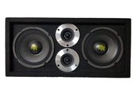Bass Rockers Loaded 1,100 Watts Speaker Pod Box: Two 6" 250W Midrange Speakers and Two 1" 300W Bullet Tweeters (1,100W Total Power Handling) - BRCH6+(2) BRM6LP+(2) BRT2D