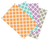 Ella Bella Photography Backdrop Paper, Assorted Mediterranean (1 ea.: Peach, Mint, Lavender & Gray), 48" x 12', 4 Rolls