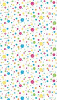 Ella Bella Photography Backdrop Paper, Multi-Colored Dots, 48" x 12', 1 Roll (teal, red, yellow, green)