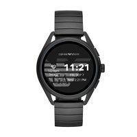 Emporio Armani Men's Smartwatch 3 Touchscreen Aluminum and Stainless Steel Smartwatch, Black-ART5020