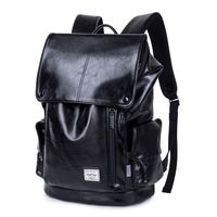 WindTook Laptop Backpack for Women and Men Travel Computer Bag School College Daypack with USB Charging Port Suits 15 Inch Notebook (PU-Black)