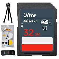 32GB SD Memory Card (High-Speed) + Xtech Starter Kit for CANON DSLR Cameras including Canon EOS Rebel T7i T7 T6i T6S T6 T5i T5 T3i SL2 SL1 EOS 80D 77D 70D 60D EOS 9000D 800D 760D 750D 700D 1300D 1200D