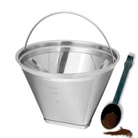 Reusable 4 Cone Coffee Filter Fit for Cuisinart Ninja Hamilton Beach Coffee Makers