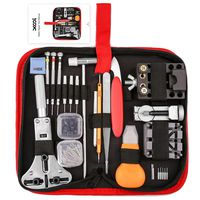 XOOL 151 PCS Watch Repair Kit Professional Spring Bar Tool Set,Watch Battery Replacement Tool Kit,Watch Band Link Pin Tool Set with Carrying Case and Instruction Manual