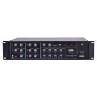 8-Channel Wireless Bluetooth Power Amplifier - 4000W Rack Mount Multi Zone Sound Mixer Audio Home Stereo Receiver Box System w/RCA, USB, AUX - for Speaker, PA, Theater, Studio/Stage - Pyle PT8050CH