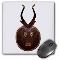 3dRose 8 x 8 x 0.25 Inches African Mask Mouse Pad (mp_878_1)