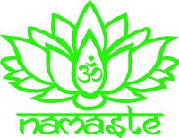 Namaste - Tibet Buddha - OM (OHM) Symbol Sticker Decal Notebook Car Laptop Diecut Vinyl Sticker by SNG888 (Lime Green)