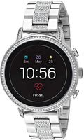 Fossil Women's Gen 4 Venture HR Heart Rate Stainless Steel Touchscreen Smartwatch, Color: Silver (Model: FTW6013)