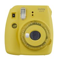 Fujifilm Mini 9 Instant Camera with Clear Accents (Yellow)