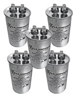 RUN CAPACITOR 45 MFD 370 VAC ROUND CAN. UL Certified. Pack of (5)