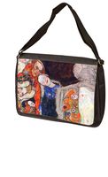 Adorn The Bride with Veil and Wreath by Gustav Klimt Laptop Bag - Shoulder Bag - Messenger Bag