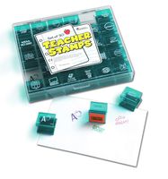 Learning Resources Jumbo Illustrated Teacher Stamps, Encouraging Messages Stamps For Homework School Classroom, Set of 30