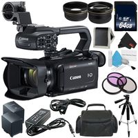 Canon XA11 Compact Professional Camcorder - Full HD with HDMI and Composite Output - Bundle with 64GB Memory Card + More