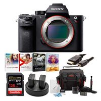 Sony Alpha a7RII Mirrorless Digital Camera with Power Battery (2) and Charger & 128GB SDXC Accessory Bundle