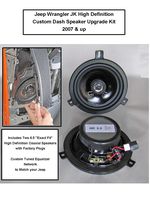 Jeep Wrangler JK Premium High Definition Front/Dash Upgrade Speaker Kit for 2007-2018