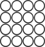 12" Subwoofer Speaker Spacers Depth Extender Extending Rings - 1/2" thick - ID: 11 1/8" OD: 12 7/8" - 8 Pair - SSK12K - Stackable - Perfect For Framing Fiberglass Enclosures