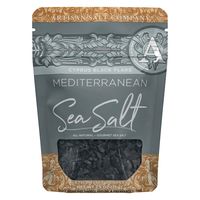 SaltWorks Cyprus Black Mediterranean Sea Salt Flakes, Artisan Zip-Top Pouch, 2.5 Ounce