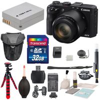 Canon PowerShot G3 X - Wi-Fi Enabled Digital Camera Along With a 32GB SDHC + Wrist Grip Strap + Flexible Tripod + Blower Sensor Cleaner + Protective Zoom Case & Complete Deluxe Bundle