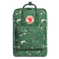 Fjallraven - Kanken Art Laptop 17" Special Edition Backpack for Everyday, Green Fable